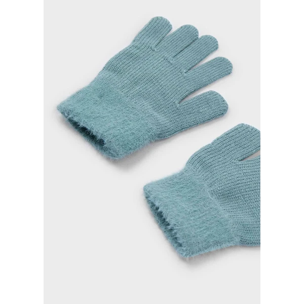MAYORAL GLOVES KNITTED FUR GREEN 