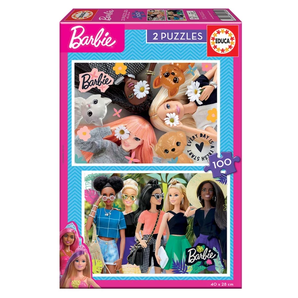 EDUCA ΠΑΖΛ 2X100 τεμ. BARBIE