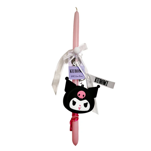 EASTER CANDLE KUROMI PVC COIN PURSE