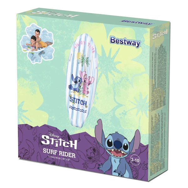BESTWAY INFLATABLE SURF RIDER STITCH 114X46 cm 