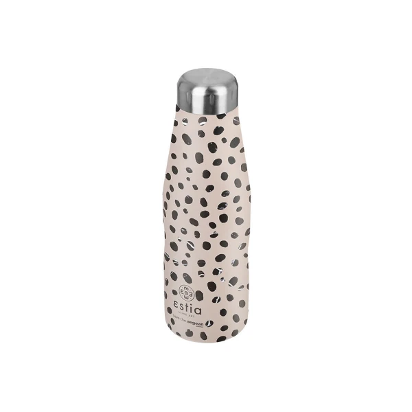 ESTIA HOME ART ΘΕΡΜΟΣ TRAVEL FLASK 500ml - LEOPARD TAUPE