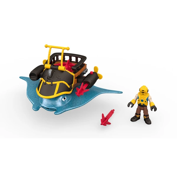 IMAGINEXT PIRATE SHIP BOTTOM CREATURES WITH FIGURE AND ACCESSORIES - 2 DESIGNS