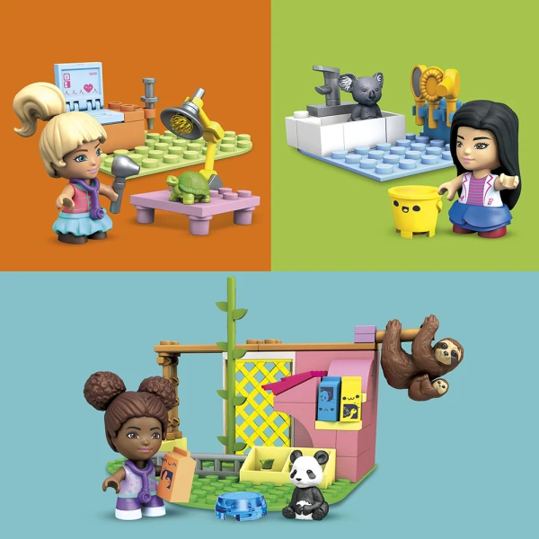 MEGA BLOKS BARBIE ΙΑΤΡΕΙΟ ΓΙΑ ΖΩΑΚΙΑ 90 τεμ.