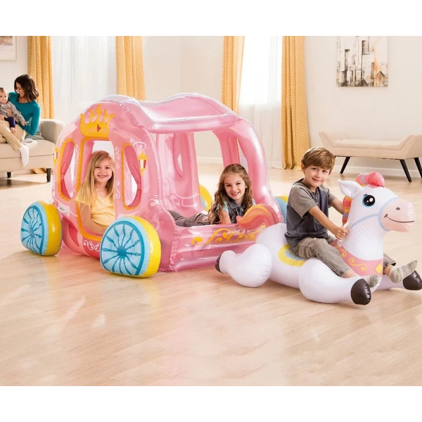 INTEX INFLATABLE PRINCESS CARRIAGE (WITHOUT PACKAGING)