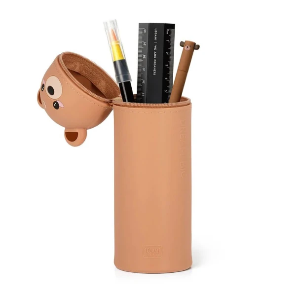 LEGAMI 2 IN 1 SILICONE PENCIL CASE KAWAII - TEDDY BEAR