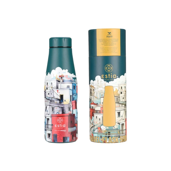 ESTIA HOME ART ΘΕΡΜΟΣ TRAVEL FLASK 500ml - URBAN MYTHOS