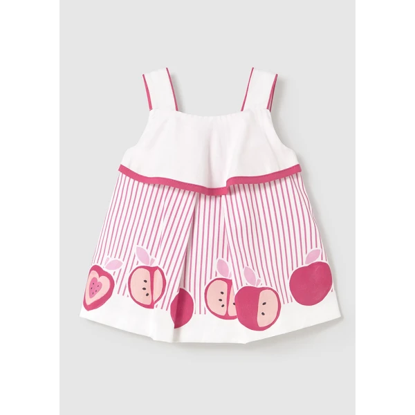 MAYORAL DRESS EDGING PINK INTENSE
