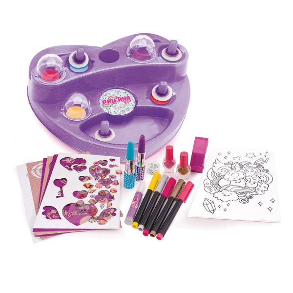 PALETINA GLAM DRAWING SET HEART SHAPED  FOR AGES 3+