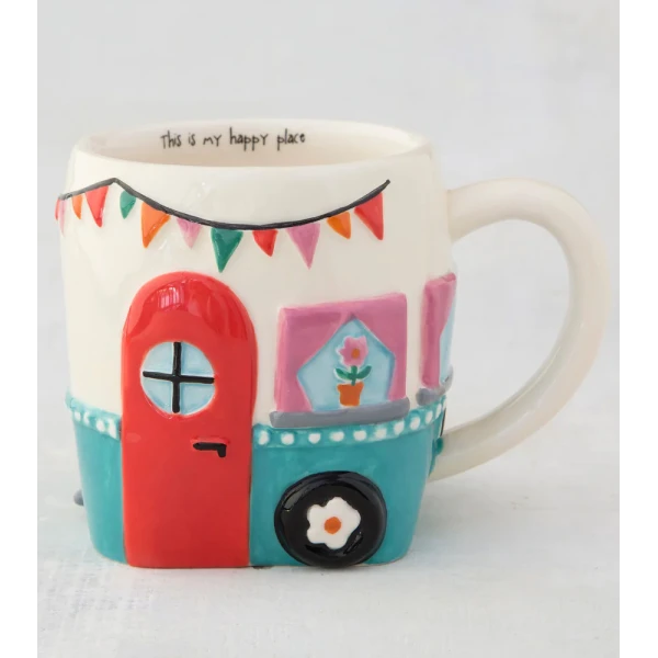 NATURAL LIFE ΚΕΡΑΜΙΚΗ ΚΟΥΠΑ 470ml HAZEL THE CAMPER