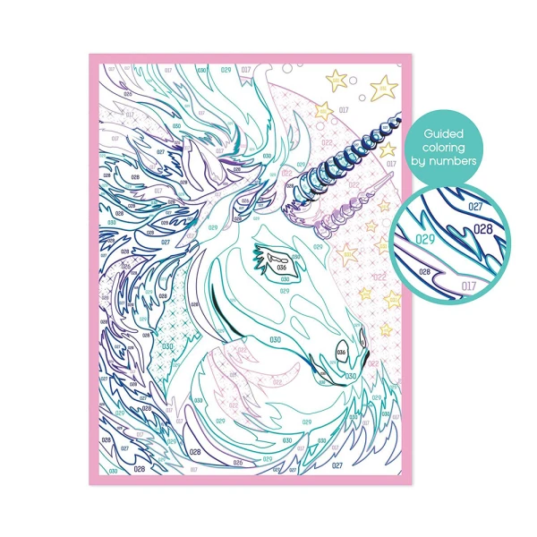 HAPPIHOBBI PAINT & FRAME PAINT BY NUMBERS FAIRYTALE UNICORN
