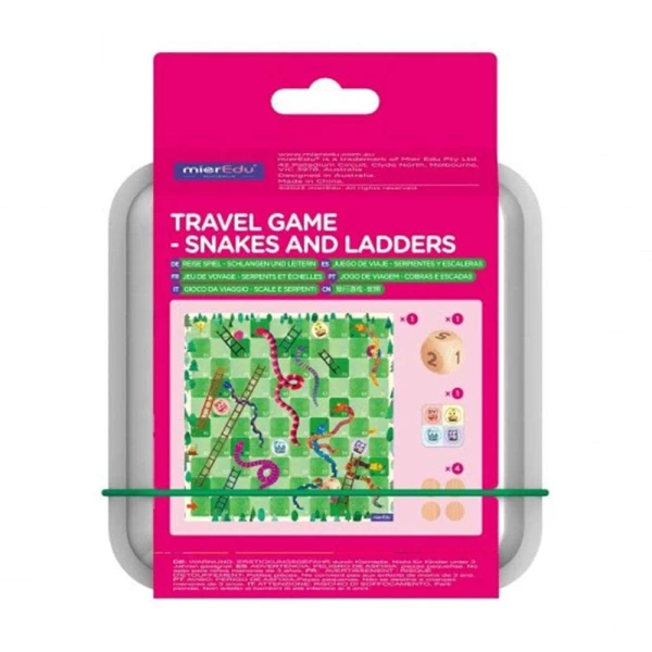 MIER EDU ΕΠΙΤΡΑΠΕΖΙΟ ΠΑΙΖΩ ΤΑΞΙΔΕΥΟΝΤΑΣ SNAKES AND LADDERS
