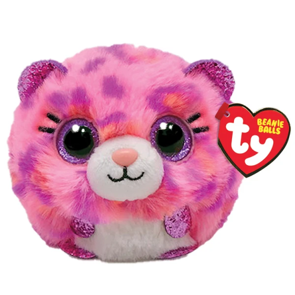 TY BEANIE BALLS TOPAZ ΧΝΟΥΔΩΤΗ ΛΕΟΠΑΡΔΑΛΗ ΡΟΖ