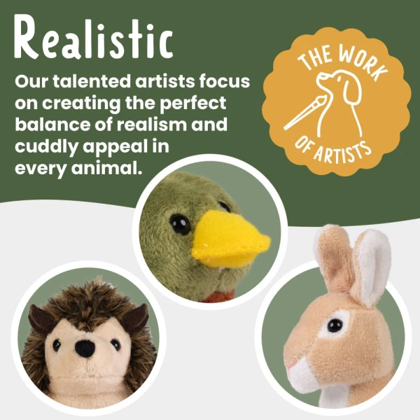 KEYCRAFT LITTLE LIVING NATURE PLUSH ANIMAL - 6 DESIGNS