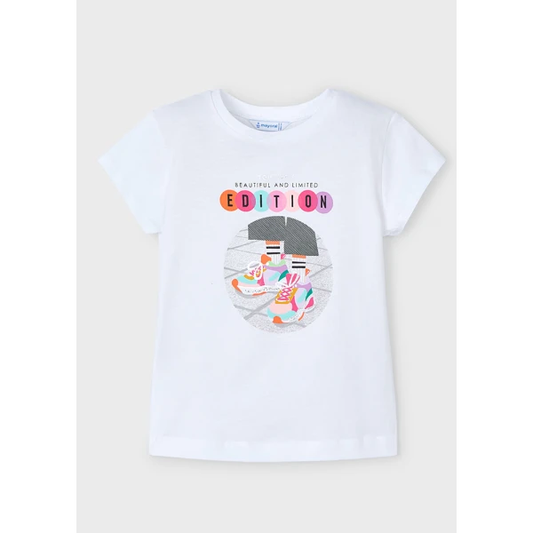 MAYORAL BLOUSE SHORT SLEEVES WHITE 