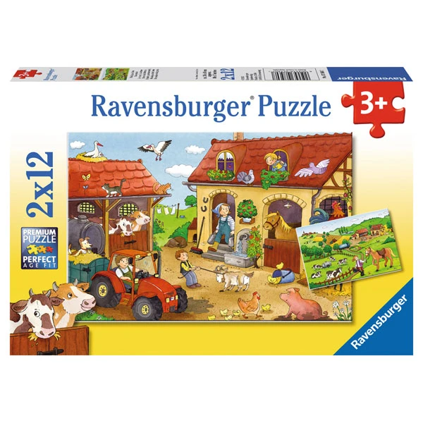RAVENSBURGER ΠΑΙΔΙΚΟ ΠΑΖΛ 2Χ12 τεμ. ΤΟ ΑΓΡΟΚΤΗΜΑ 07560