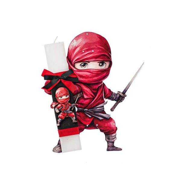 FEELING WOOD ΧΕΙΡΟΠΟΙΗΤΗ ΛΑΜΠΑΔΑ RED NINJA