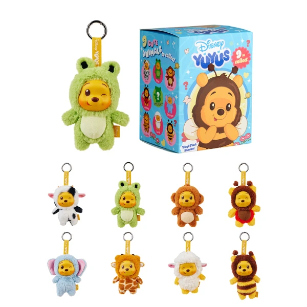 DISNEY YUYUS PLUSH KEYCHAIN SURPRISE WINNIE THE POOH