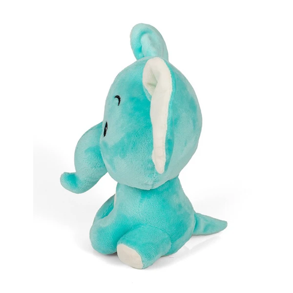 PLUSH ANIMALS 18 cm WITH RATTLE - 6 DESIGNS