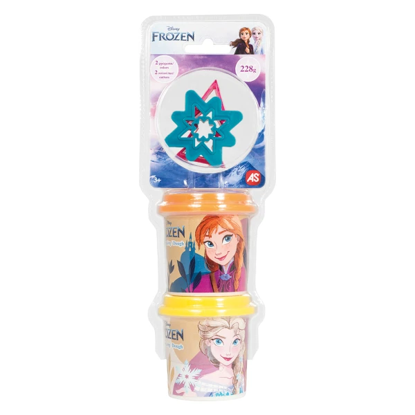 AS DOUGH DISNEY FROZEN & MARVEL SPIDERMAN SET OF 2 DOUGH POTS WITH 2 CUTTERS 228gr FOR AGES 3+ - 8 DESIGNS