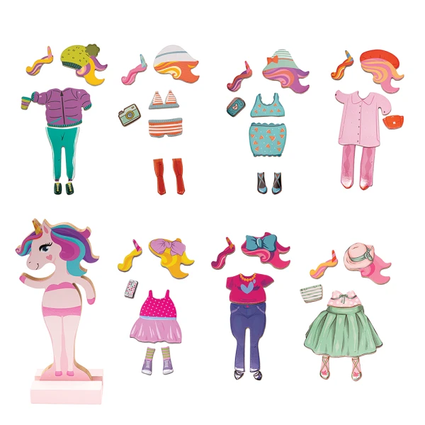 MAGNET BOX FANTASY DREAMS DRESS-UP 46 ΕΚΠΑΙΔΕΥΤΙΚΟΙ ΞΥΛΙΝΟΙ ΜΑΓΝΗΤΕΣ ΓΙΑ 3+ ΧΡΟΝΩΝ