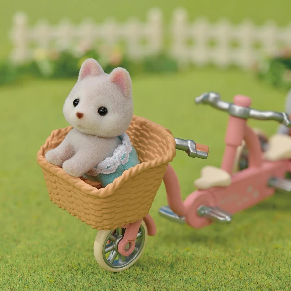 THE SYLVANIAN FAMILIES TANDEM CYCLING SET HUSKY SISTER & BROTHER 5637