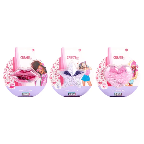 CREATE IT! LIP GLOSS SPARKLE CONFETTI - 3 ΣΧΕΔΙΑ