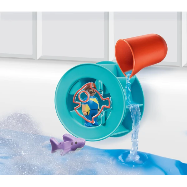 PLAYMOBIL 1.2.3 AQUA WATER MILL WITH BABY SHARK