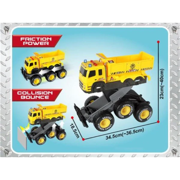 OVERSIZED DUMP TRUCK WITH LIGHTS AND SOUNDS