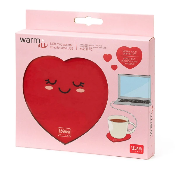 LEGAMI MUG WARMER - HEART - WARM IT UP