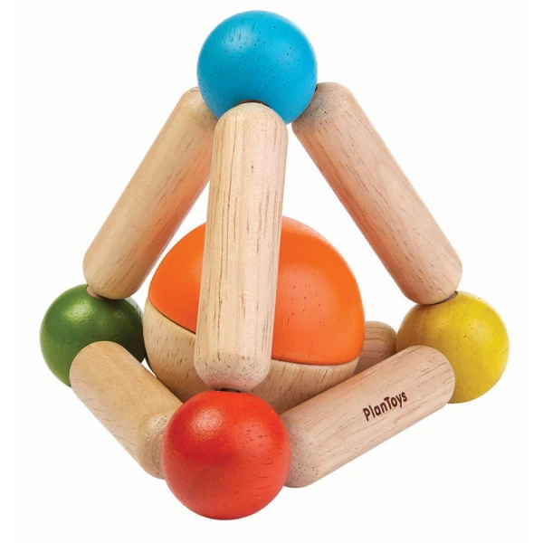 PLAN TOYS ΞΥΛΙΝΟ ΤΡΙΓΩΝΟ ΜΕ ΜΠΑΛΑ