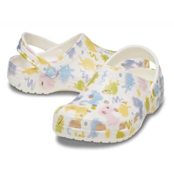 CROCS CLASSIC PASTEL PETS CLOG T CHALK