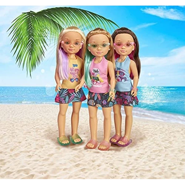 DOLL NANCY 43 cm A DAY WITH TROPIC GLASSES - 3 DESIGNS