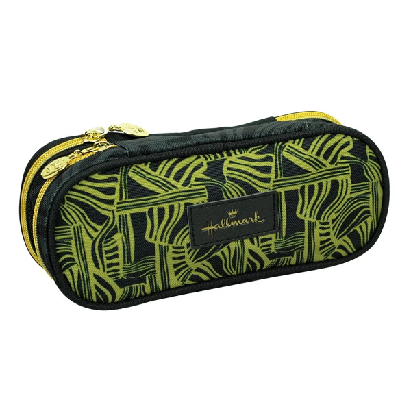 HALLMARK OVAL BARREL PENCIL CASE GOLDEN