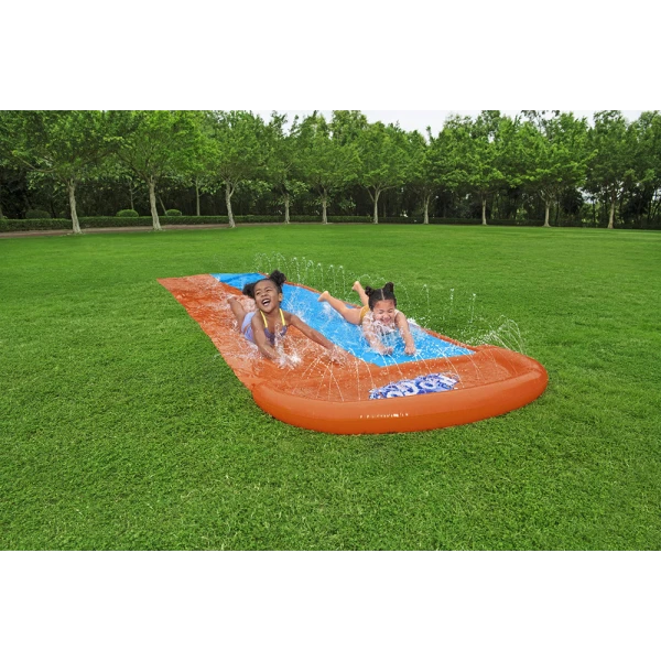 BESTWAY H2OGO! INFLATABLE DOUBLE SLIDE 4.88m