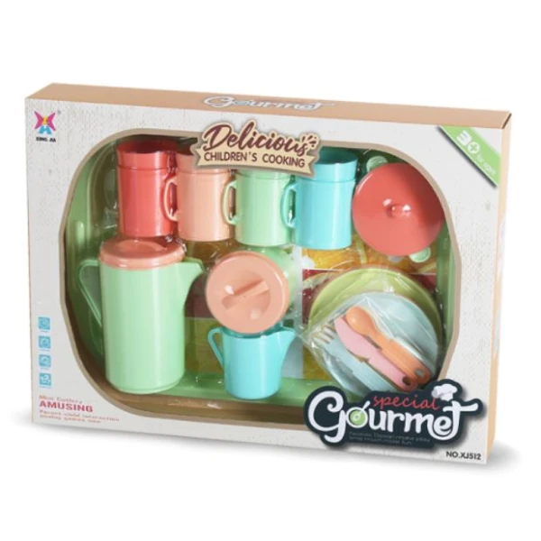 KITCHEN UTENSILS SET WITH MULTICOLOR TRAY