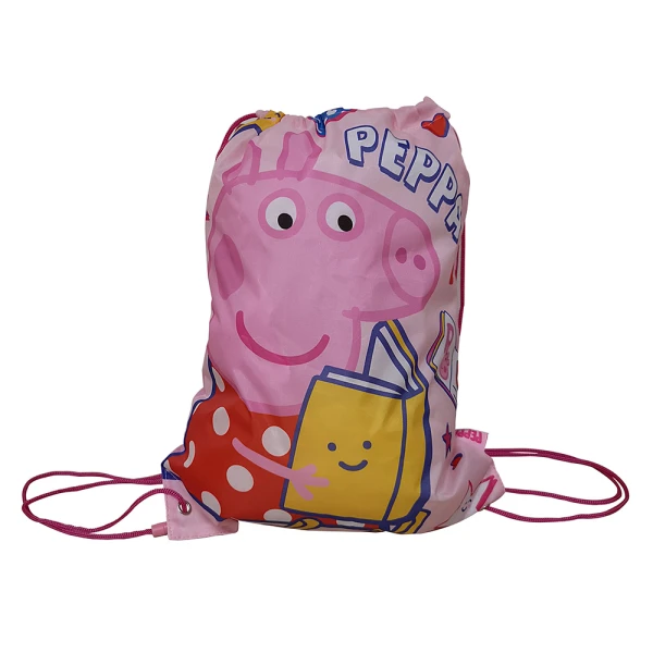 ΣΑΚΟΣ ΓΥΜΝΑΣΤΙΚΗΣ ΜΕ ΚΟΡΔΟΝΙ 33Χ44 εκ. PEPPA PIG