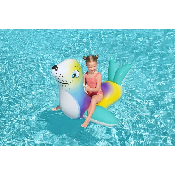 BESTWAY ΦΟΥΣΚΩΤΟ RIDE-ON 157X114 εκ. FLASH N\' SPLASH ΦΩΚΙΑ