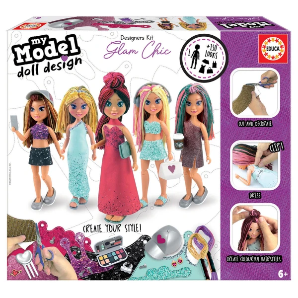 EDUCA MY MODEL DOLL DESIGN GLAM-CHIC