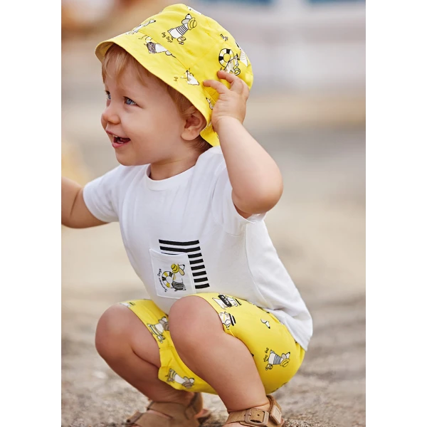 MAYORAL SET BEACH BLOUSE LEMON