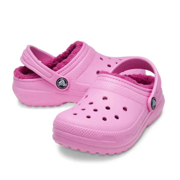 CROCS CLASSIC LINED CLOG K TAFFY PINK
