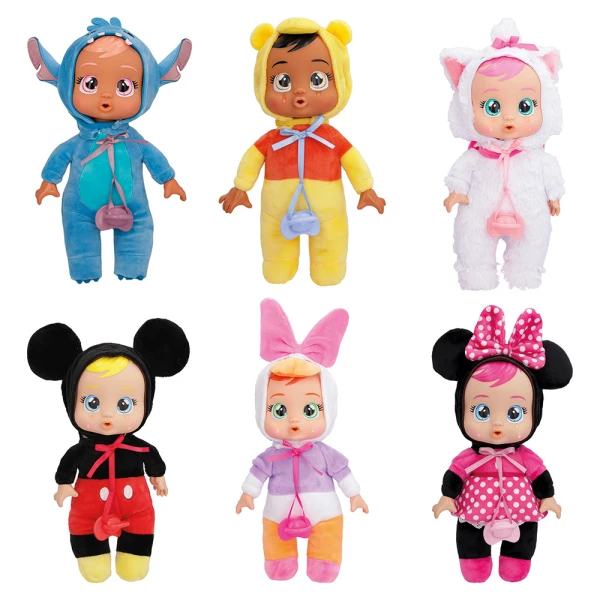 CRY BABIES ΚΛΑΨΟΥΛΙΝΙΑ TINY CUDDLES DISNEY ΔΙΑΔΡΑΣΤΙΚΗ ΚΟΥΚΛΑ ΚΛΑΙΕΙ ΜΕ ΑΛΗΘΙΝΑ ΔΑΚΡΥΑ - 6 ΣΧΕΔΙΑ