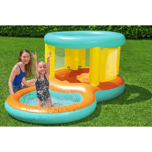 BESTWAY INFLATABLE TRAMPOLINE 239X142X102 cm WITH POOL JUMPTOPIA