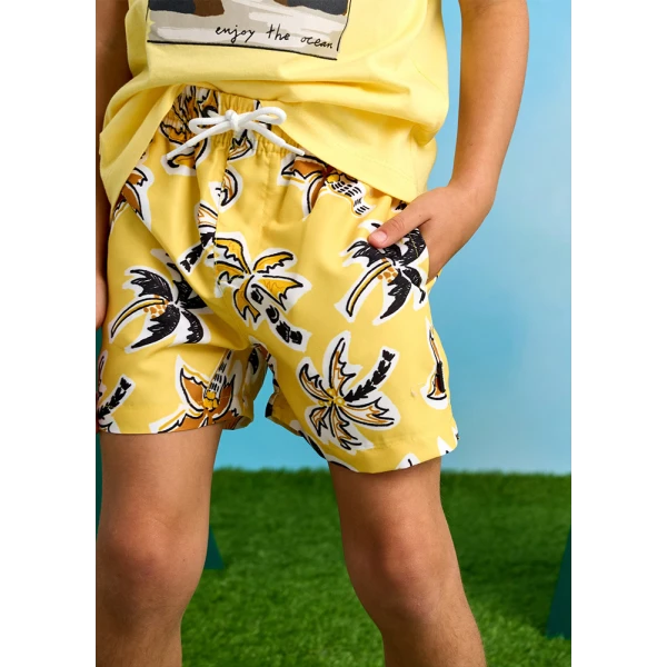 MAYORAL SWIMSUIT BERMUDA SHORTS YELLOW 