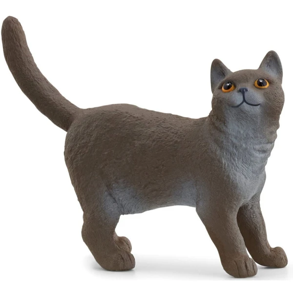SCHLEICH ΜΙΝΙΑΤΟΥΡΑ ΒΡΕΤΑΝΙΚΗ ΓΑΤΑ ΜΕ ΚΟΝΤΟ ΤΡΙΧΩΜΑ
