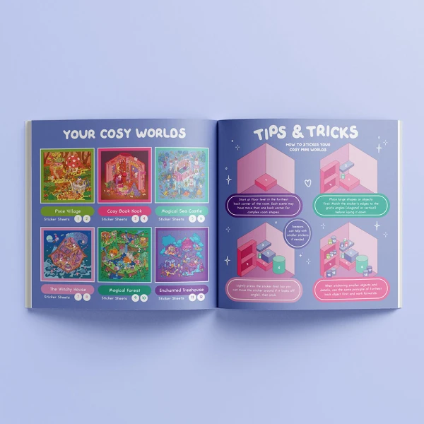 COSY STICKERS WORLDS ΒΙΒΛΙΟ ΜΕ ΑΥΤΟΚΟΛΛΗΤΑ MAGICAL WHIMSY