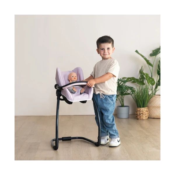 SMOBY MAXI COSI ΚΑΘΙΣΜΑ ΚΑΙ ΚΑΡΕΚΛΑ ΦΑΓΗΤΟΥ ΚΟΥΚΛΑΣ ΡΟΖ