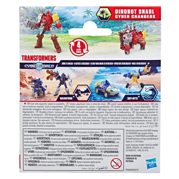 TRANSFORMERS CYBERWORLD CYBER CHANGERS - DINOBOT SNARL