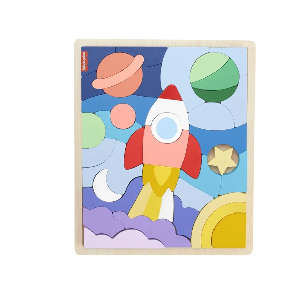 FISHER PRICE ΞΥΛΙΝΟ ΠΑΖΛ 42 τεμ. ΔΙΑΣΤΗΜΑ