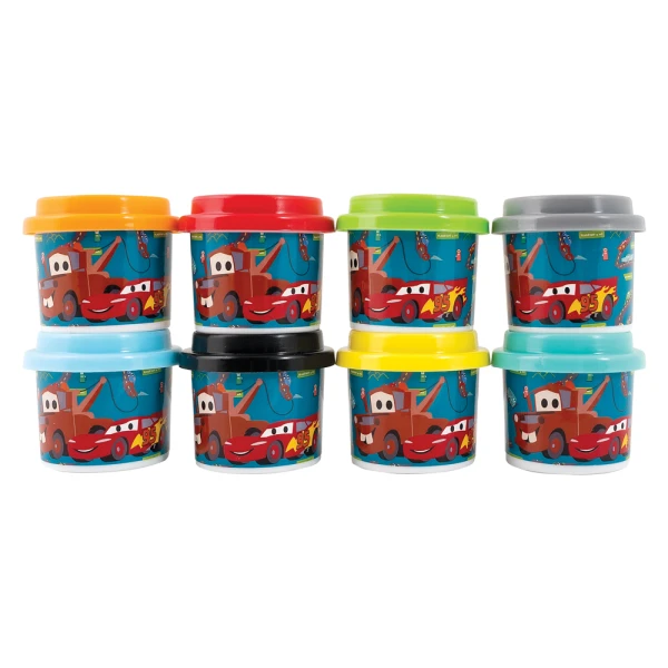 AS DOUGH LEARNING SHAPES AND COLORS SET 8 POTS WITH 3D CAPS 224GR FOR AGES 3+