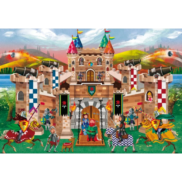 PUZZLE 70 pcs KNIGHTS - THE BRAVE DEFENDERS OF THE CASTLE